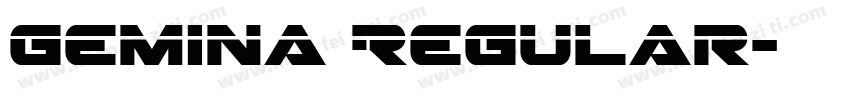 Gemina Regular字体转换